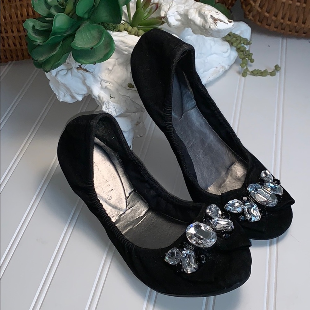 No Call Milly Ballet Flats With Jeweled  Bow